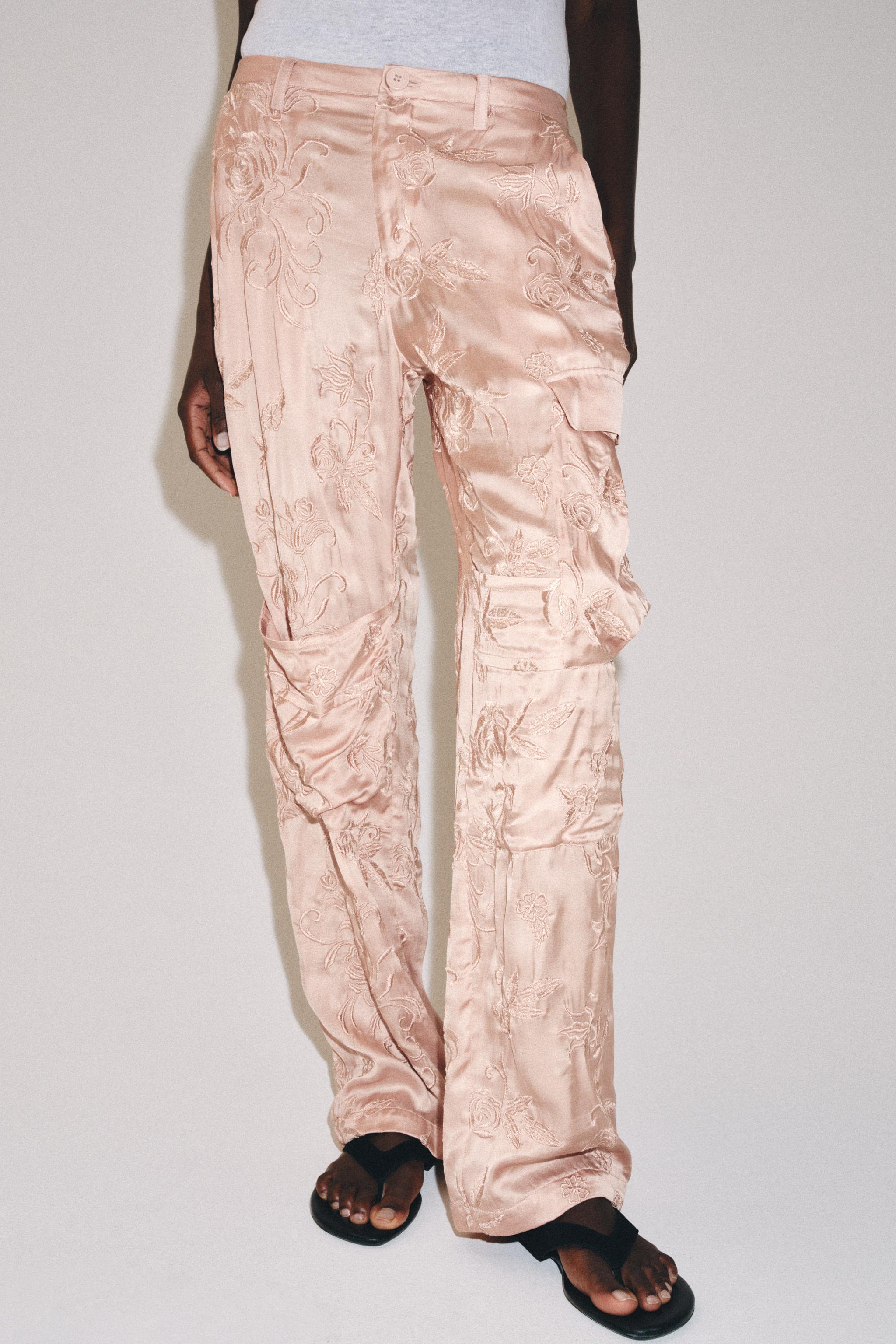 EMBROIDERED CARGO PANTS ZW COLLECTION